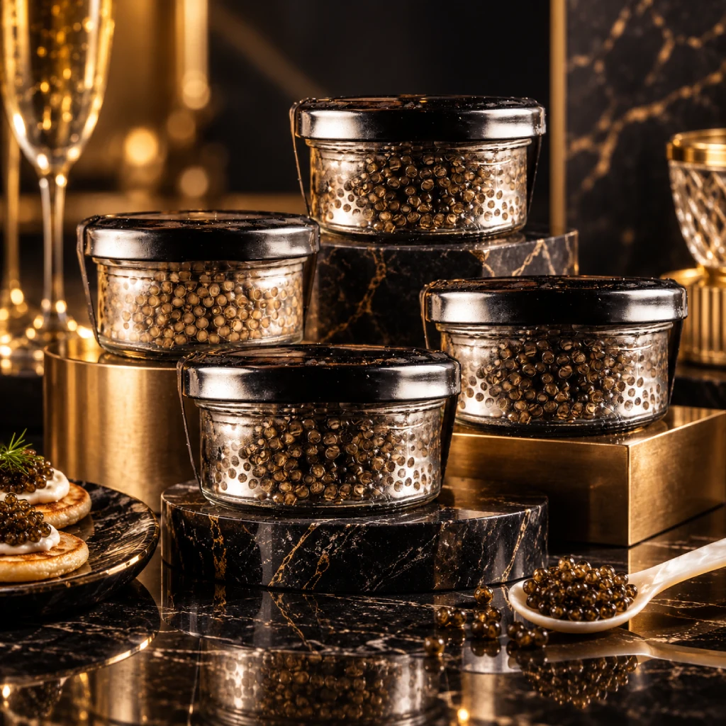 Iranian Sevruga caviar tin